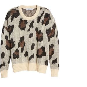 Cotton Emporium Leopard print sweater size XS